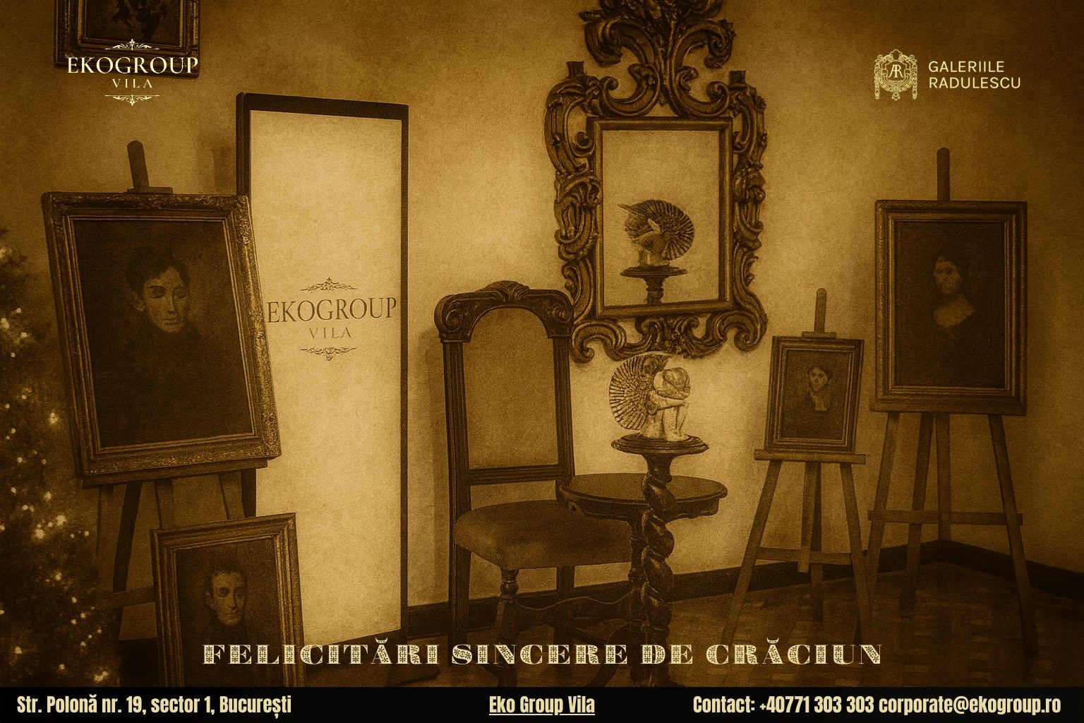 Urări de Crăciun inspirate din perioada interbelică, capturate în farmecul Crăciunului anilor ’30 la Eko Group Vila 6 Urări de Crăciun inspirate din perioada interbelică, capturate în farmecul Crăciunului anilor ’30 la Eko Group Vila